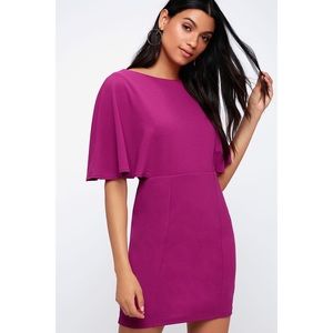 LuLus Magenta Mini Dress